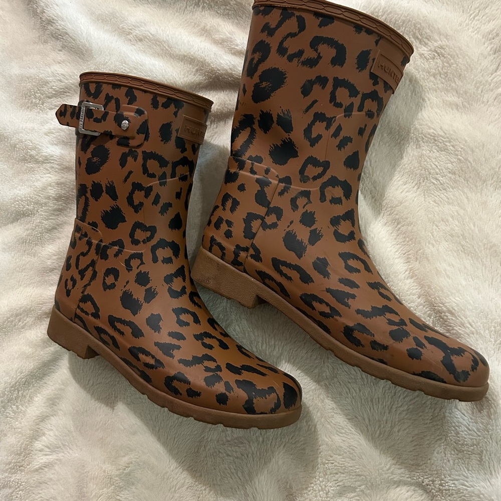 Hunter leopard Print Rain Boots